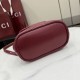 Replica di lusso Zaino Gucci Mini GG Marmont matelassé a chevron Borgogna Imitazioni Cloni Zaino Gucci Mini GG Marmont matelassé a chevron Borgogna firmate