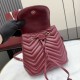 Replica di lusso Zaino Gucci Mini GG Marmont matelassé a chevron Borgogna Imitazioni Cloni Zaino Gucci Mini GG Marmont matelassé a chevron Borgogna firmate