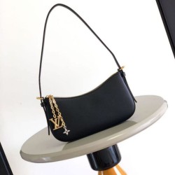 Cloni Bora Pari all'originale replica Louis Vuitton Pochette Louis Vuitton Bloom M25525 Nera firmate