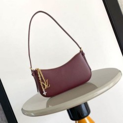 Cloni Borsa Louis Vuitton Pochette Louis Vuitton Bloom M25650 Borgogna firmate