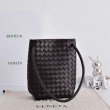 Borse Replica a secchiello piccola Andiamo di Bottega Veneta Borgogna