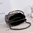 Borse Replica a secchiello piccola Andiamo di Bottega Veneta Borgogna