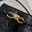 Borsa Replica 1:1 a secchiello piccola Andiamo di Bottega Veneta Nero