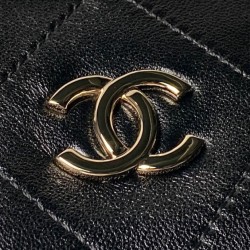 Imitazioni borse griffate a tracolla Chanel 26P Maxi Hobo AS6139 Nera