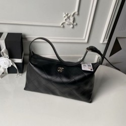 Imitazioni borse griffate a tracolla Chanel 26P Maxi Hobo AS6139 Nera