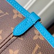 Borse Replica Alta Qualità a tracolla LV Monogram Inside Out Neverfull MM M13753 Blu