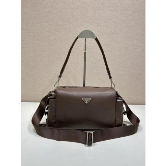 Borsa a tracolla Prada Brique Explore 2VH206 Marrone