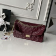 Borsa Chanel Reissue 2.55 26S pelle rugosa/gonfia Double Flap A37586 Borgogna Borsa Chanel Reissue 2.55 26S pelle rugosa/gonfia Double Flap A37586 Borgogna