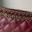 Borsa Chanel Reissue 2.55 26S pelle rugosa/gonfia Double Flap A37586 Borgogna Borsa Chanel Reissue 2.55 26S pelle rugosa/gonfia Double Flap A37586 Borgogna