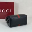 Borsa da viaggio piccola Gucci Web Trademark 866980 nera