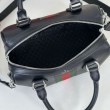 Borsa da viaggio piccola Gucci Web Trademark 866980 nera