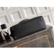 Borsa tote grande Chanel Executive Cerf nera/bordeaux