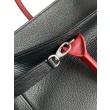 Borsa tote grande Chanel Executive Cerf nera/bordeaux