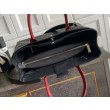 Borsa tote grande Chanel Executive Cerf nera/bordeaux