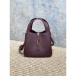 Borsa tote YSL Saint Laurent Le 5 &agrave; 7 Bea Baby Bordeaux