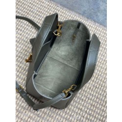 Borse Imitazioni tote YSL Saint Laurent Le 5 &agrave; 7 Bea Baby Verde Scuro