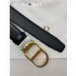 Cintura reversibile Dior 30 Montaigne con fibbia a CD con logo 35MM Nero Cintura reversibile Dior 30 Montaigne con fibbia a CD con logo 35MM Nero