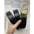 Cintura reversibile Dior 30 Montaigne con fibbia a CD con logo Nero oro Cintura reversibile Dior 30 Montaigne con fibbia a CD con logo Nero oro