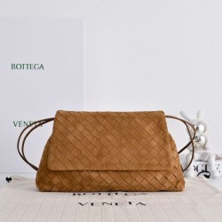 Cloni Bottega Veneta Dustbag Giorno Borsa velluto intrecciato Marrone firmate