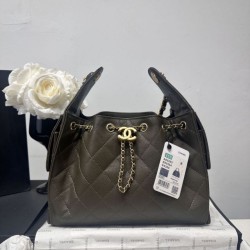 Cloni Borsa a tracolla Chanel AS5293 con coulisse Verde firmate