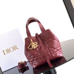 Cloni Borsa Tote verticale piccolo Dior Toujours Rosso firmate