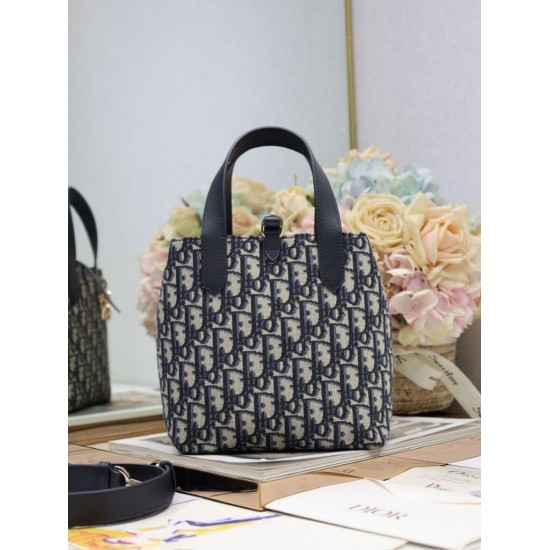 Replica di lusso Borsa Dior Denim Jacquard Oblique piccolo Toujours Blu Imitazioni Cloni Borsa Dior Denim Jacquard Oblique piccolo Toujours Blu firmate