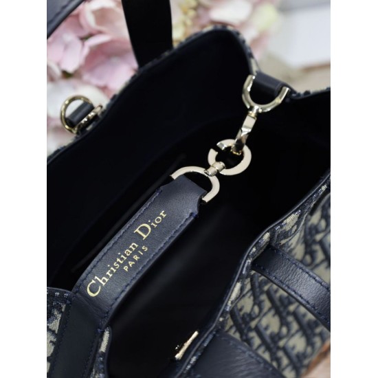 Replica di lusso Borsa Dior Denim Jacquard Oblique piccolo Toujours Blu Imitazioni Cloni Borsa Dior Denim Jacquard Oblique piccolo Toujours Blu firmate