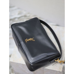 Borsa a mano morbida YSL Saint Laurent Camera nera