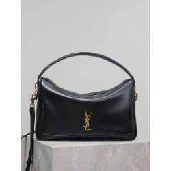 Borsa a mano morbida YSL Saint Laurent Camera nera
