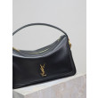 Borsa a mano morbida YSL Saint Laurent Camera nera Borsa a mano morbida YSL Saint Laurent Camera nera