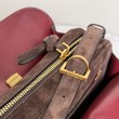 Borsa a tracolla Balenciaga Le 7 scamosciata Marrone