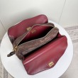 Borsa a tracolla Balenciaga Le 7 scamosciata Marrone