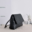 Borsa a tracolla Bottega Veneta Giorno Intrecciato nera