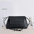 Borsa a tracolla Bottega Veneta Giorno Intrecciato nera