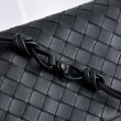 Borsa a tracolla Bottega Veneta Giorno Intrecciato nera