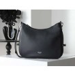 Borsa a tracolla grande Prada Fold 1BC288 Nera/Marrone