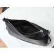 Borsa a tracolla grande Prada Fold 1BC288 Nera/Marrone