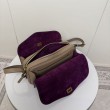 Replica Perfetta a tracolla media Balenciaga Le 7 albicocca