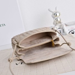 Borsa a tracolla Notturno Intrecciato Bottega Veneta Beige