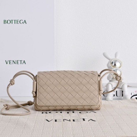 Borsa a tracolla Notturno Intrecciato Bottega Veneta Beige