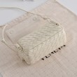 Borse Replica Alta Qualità a tracolla Notturno Intrecciato Bottega Veneta Bianco