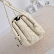 Borse Replica Alta Qualità a tracolla Notturno Intrecciato Bottega Veneta Bianco