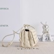 Borse Replica Alta Qualità a tracolla Notturno Intrecciato Bottega Veneta Bianco