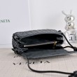 Borsa Replica 1:1 a tracolla Notturno Intrecciato Bottega Veneta Nero