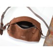 Borse Firmate Replica a tracolla Prada Boston 2VH188 scamosciata marrone