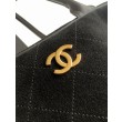 Borsa Replica 1:1 Chanel 26S Maxi Bowling AS6211 scamosciata di vitello blu scuro