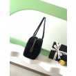 Borsa Replica 1:1 Chanel 26S Maxi Bowling AS6211 scamosciata di vitello blu scuro