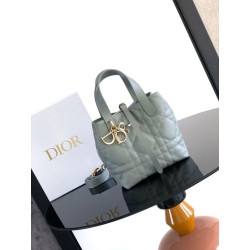 Bora Pari all'originale replica Tote verticale piccolo Dior Toujours Blu
