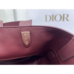 Borsa Tote verticale piccolo Dior Toujours Borgogna