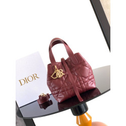 Borsa Tote verticale piccolo Dior Toujours Rosso